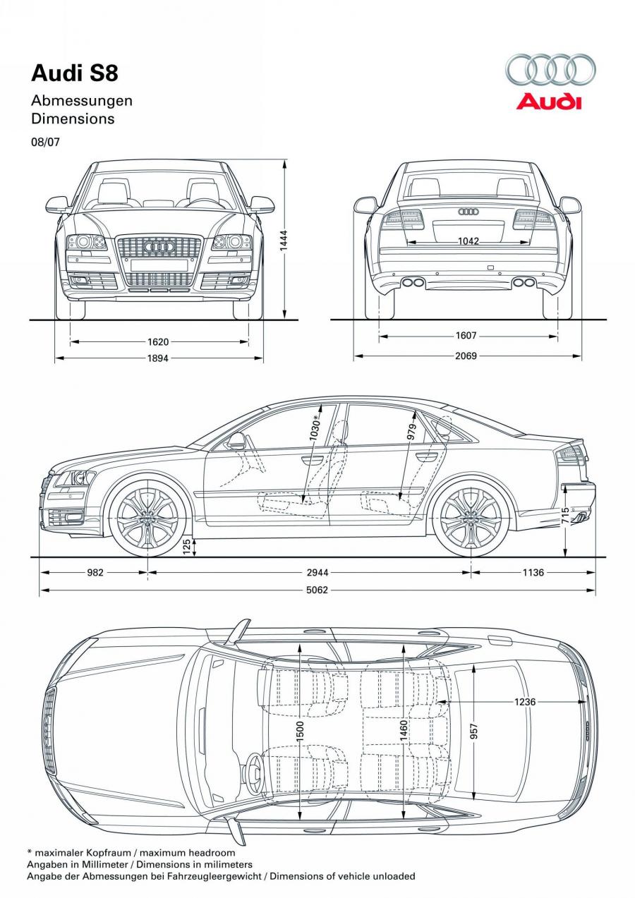 Схема Audi S8 (D3) 2008 года  (WW) (фото 12 из 15)